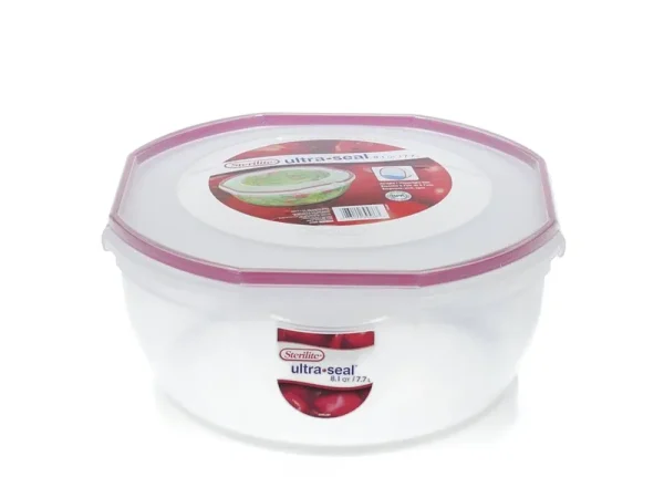 Sterilite Ultra-Seal Container, Clear, 8.1 Quart