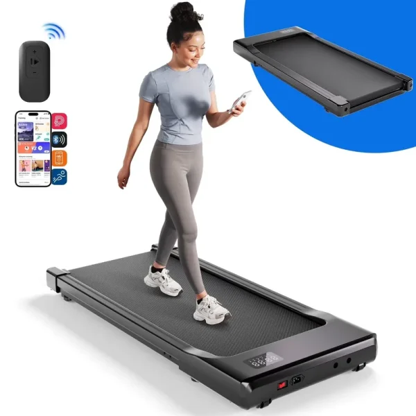 Walking Pad Treadmill with Remote Control, Under Desk Treadmill for Home&Office, 250 lb Weight Capacity