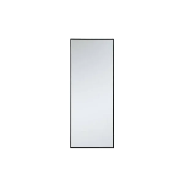 Sabine Metal Mirror Size: 60" x 24", Finish: Black