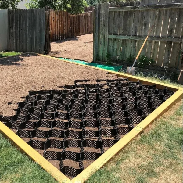 10 ft. x 16.5 ft. x 4 in. Plastic Ground Geo Grid Driveway Ground Pavers Geocell