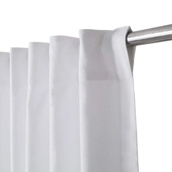 Bedding Craft White Cotton Curtains for Window Bedroom Drapes and Home