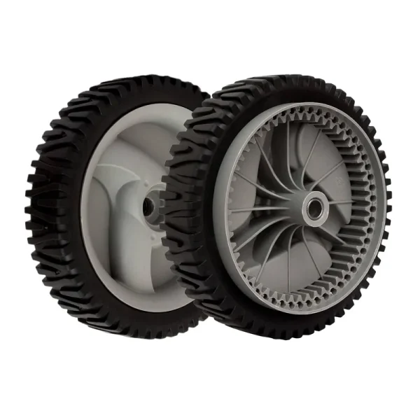 Set of 2 Mower Front Drive Wheels 583719501 for Craftsman Husqvarna 194231X460 401274X460 Oregon 72-344 (Grey)