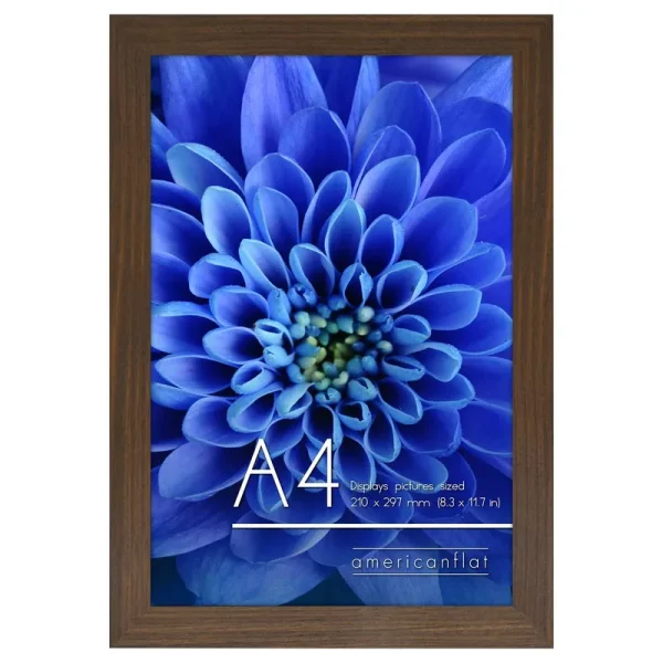 Americanflat A4 Picture Frame, Walnut