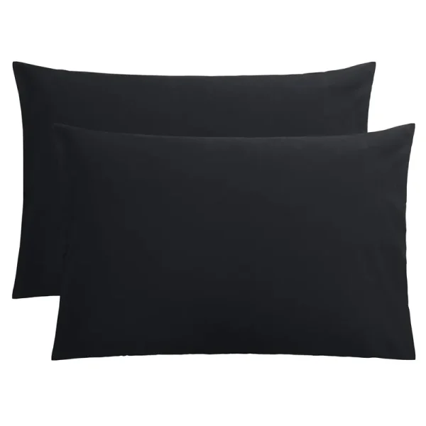 FLXXIE 2 Pack Microfiber Queen Pillow Cases, 1800 Super Soft Pillowcases with Envelope Closure, Wrinkle, Fade and Stain Resistant Pillow Covers, 20x30