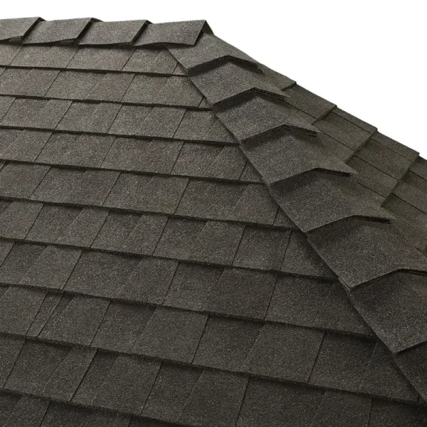 GAF Ridglass Premium Hip & Ridge Cap Shingles, Charcoal, 10-in Width, 31 Lin. Ft. per Bundle/Box (04GARG10CH)