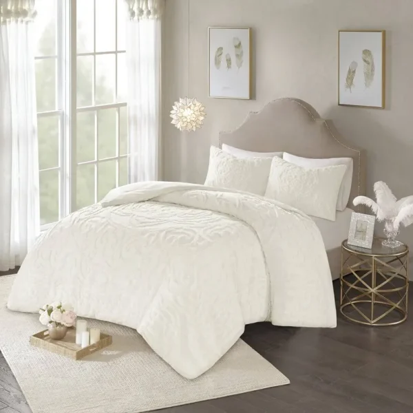 Montclare Comforter Set Ophelia & Co. Color: Ivory, Size: Twin/Twin XL