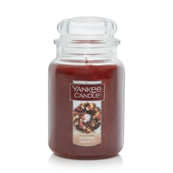 Yankee Candle Autumn Wreath Large Jar Candle, Food & Spice Scent