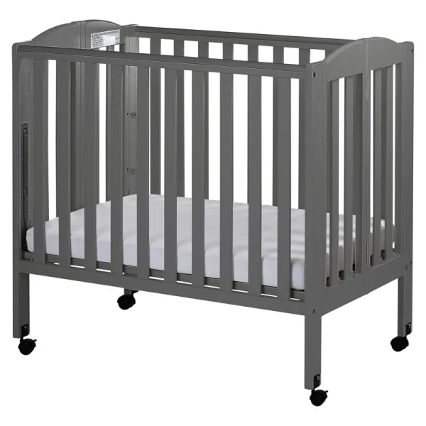 Dream on Me 3 - in - 1 Portable Crib Gray