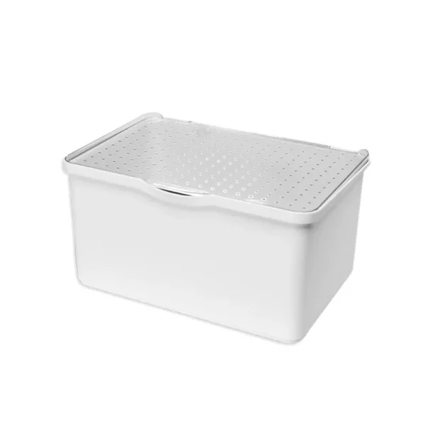 Madesmart Medium Stacking Lid Bin, White