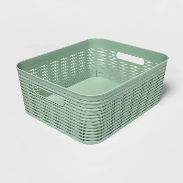 Wave Medium Storage Bin Green - Brightroom