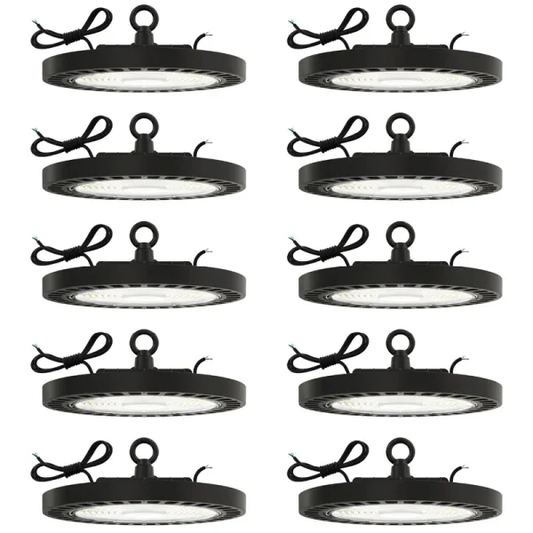Sunco 10-Pack Ufo High Bay 150W LED Fixture, 21000 Lumens, 5000K Pack / 10-Pack