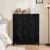 4 drawer black