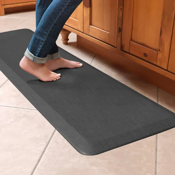 Newlife by GelPro Designer Comfort Kitchen Mat - Grasscloth Charcoal