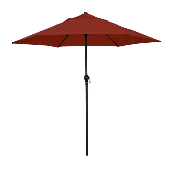 Astella ECO906D709-P40 9 ft Steel Market Umbrella with Push Tilt Polyester - Brick
