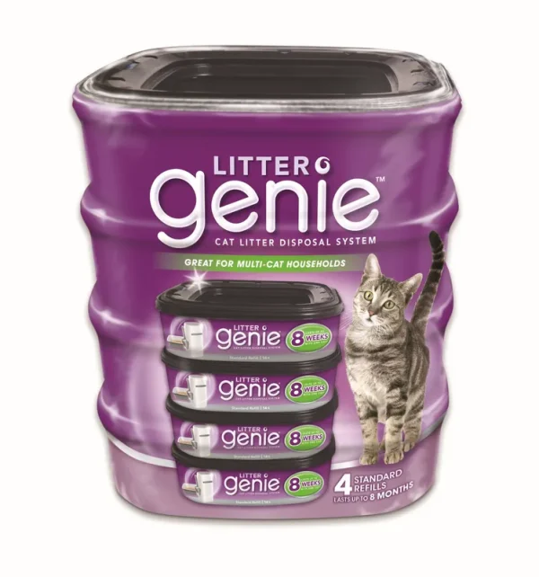 Litter Genie Ultimate Cat Litter Odor Control Refill - 4 Pack