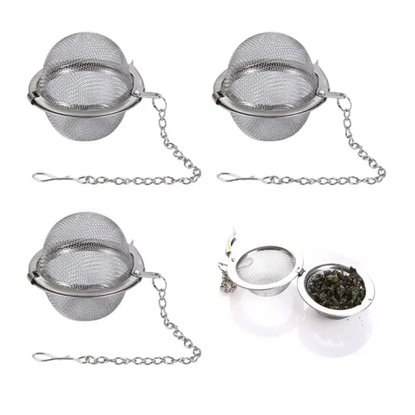Oxt 3pcs Tea Infuser, Upgraded Tea Strainer, Premium Tea Infusers for Loose Tea, Tea Steeper, Tea Ball for Tea Flavoring Herbal Spices Seasonings