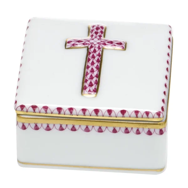 Herend Prayer Box - Raspberry