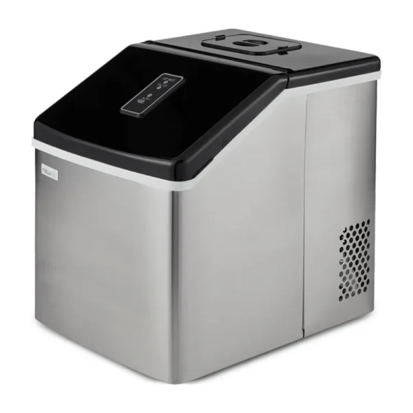 NewAir - 11.3" 40-lb. Compact Portable Ice Maker - Stainless Steel