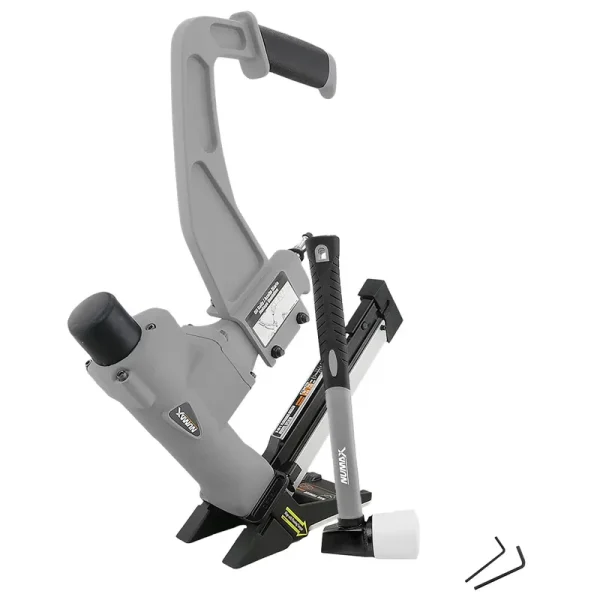 Numax SFL618 Pneumatic 3 - in - 1 15.5 - Gauge and 16 - Gauge 2" Flooring Nailer / Stapler with Flooring Mallet and Interchangeable Base Plates