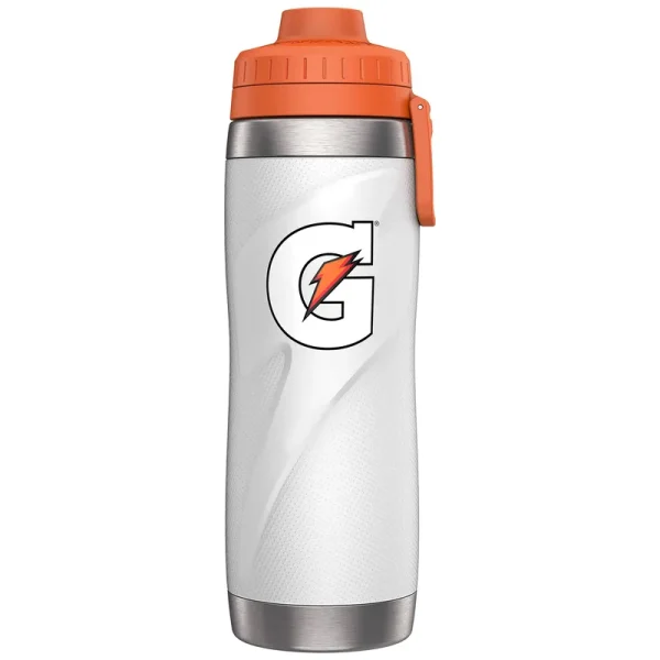 Gatorade 26 oz. White Stainless Steel Bottle