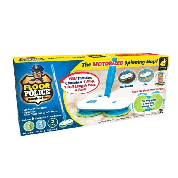 Floor Police Motorized Spin Mop