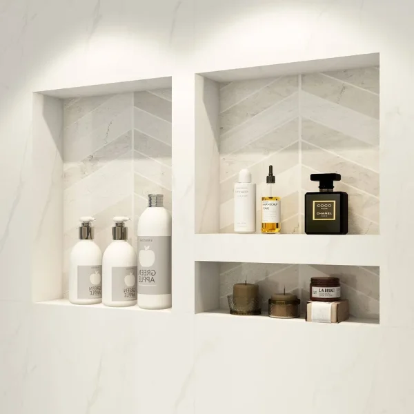 Uni-Green Tile Ready Shower Niche 32"x20",Recessed Shower Shelf