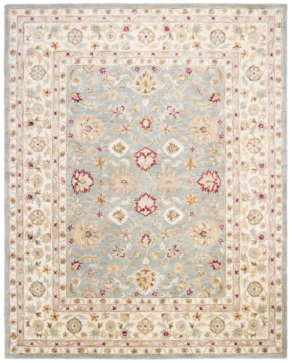 Safavieh Antiquity Grey Blue & Beige 8' x 8' Square Rug