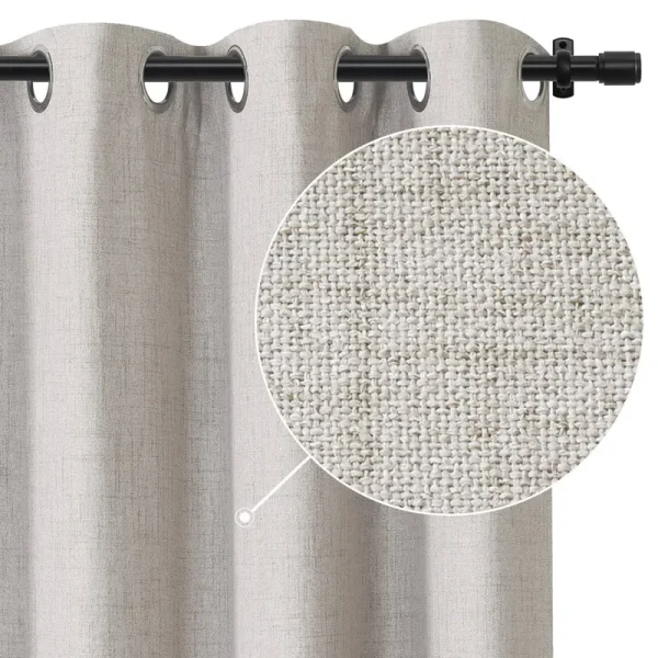Rose Home Fashion 100% Blackout Curtains 96 Inches Long for Bedroom Linen