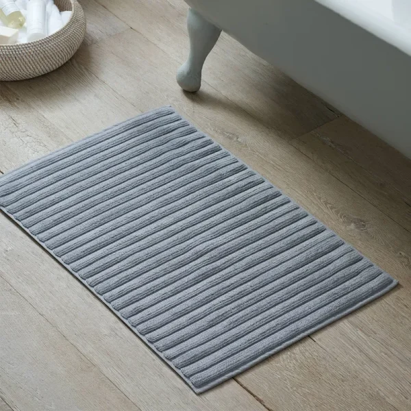 The White Company Hydrocotton Bath Mat, Soft Gray, Size: Medium