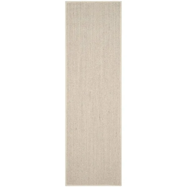 Tallowick Sisal Marble/Beige Area Rug Beachcrest Home Rug Size: Runner 2'6" x 8'