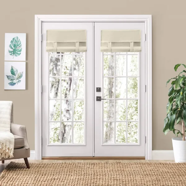 Camalay French Door Harmony Shade - 25 inchx70 inch Wheat, Brown