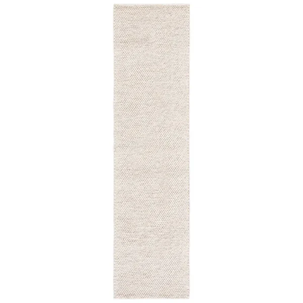 Almus Solid Color Handmade Tufted Wool Area Rug in Beige/Ivory Beachcrest Home Rug Size: Runner 2'3'' x 7'