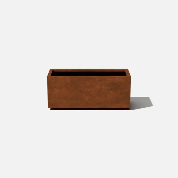 Corten Steel Series Long Box Planter Size: 16.25" H x 38" W x 15" D