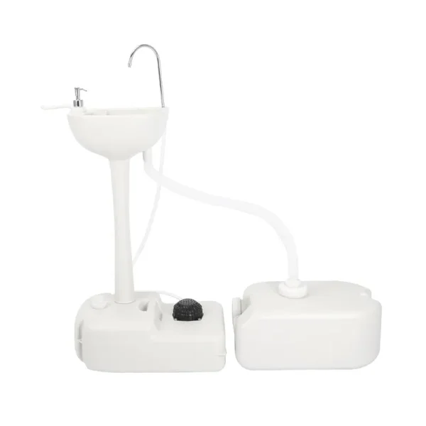 Portable Camping Sink Hand Wash Station Basin Water Tank White