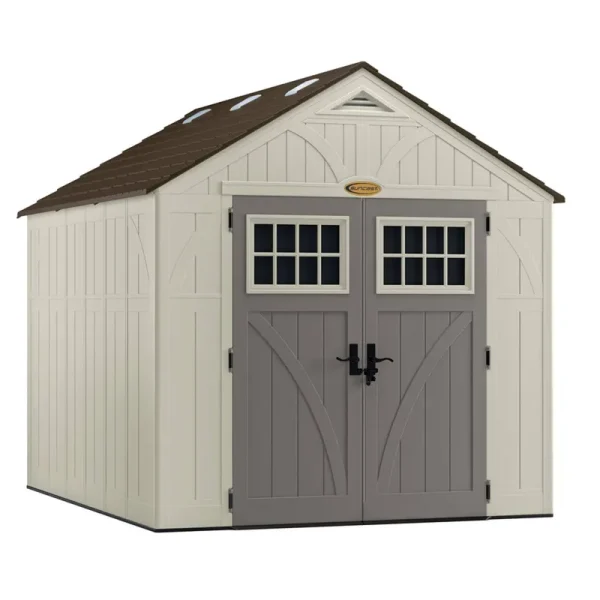 Suncast BMS8100 8' x 10' Tremont Vinyl Storage Shed
