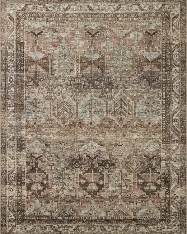 Amber Lewis x Loloi 2'0" 5'0" Clay/Sage Billie BIL-03 Runner Area Rug