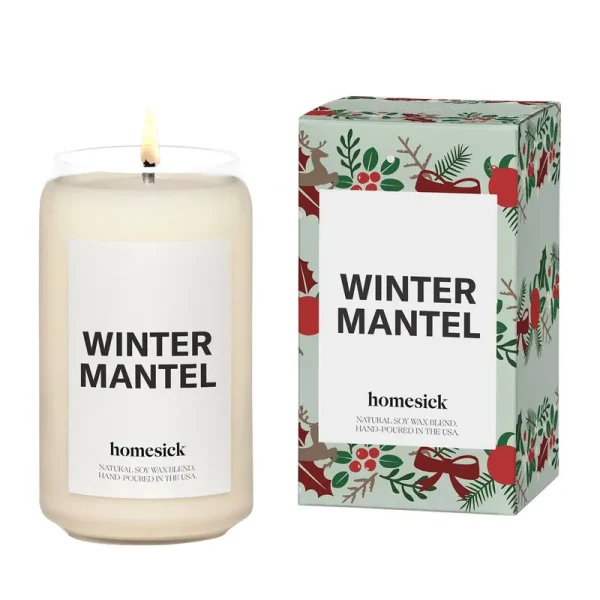 Homesick Winter Mantel Candle