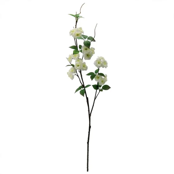 Mainstays 50 Artificial Flower Cherry Blossom Stem - White - 1 Each