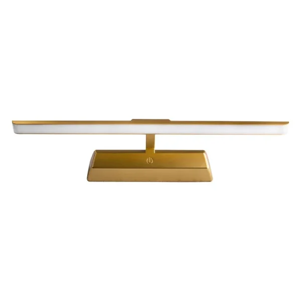 Westek Satin Gold 16 in. LED Swivel Picture Light with Remote Control