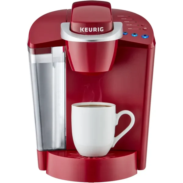Keurig K-Classic Single Serve K-Cup Pod Coffee Maker, Rhubarb, Red