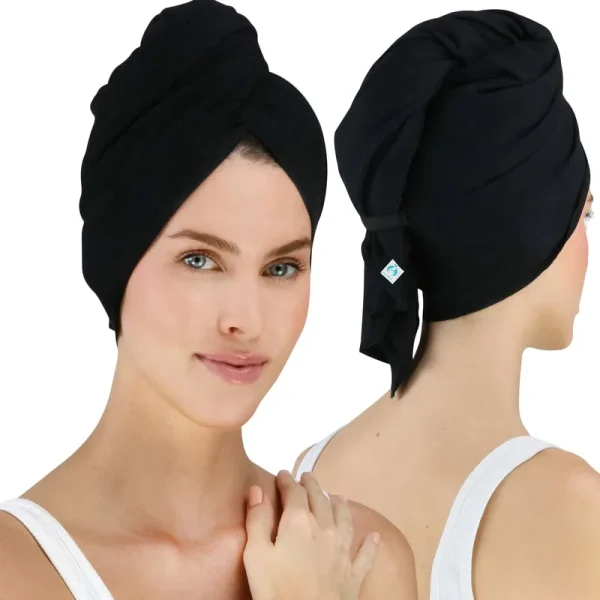 Hair RePear Anti Frizz Premium Cotton Hair Towel Enhances Healthy Natural Hair - Plop Wrap Scrunch Curly Wavy or Straight Hair -All Hair Types