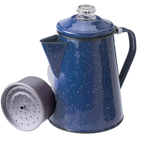 GSI Outdoors Enamelware 12-Cup Percolator, Blue