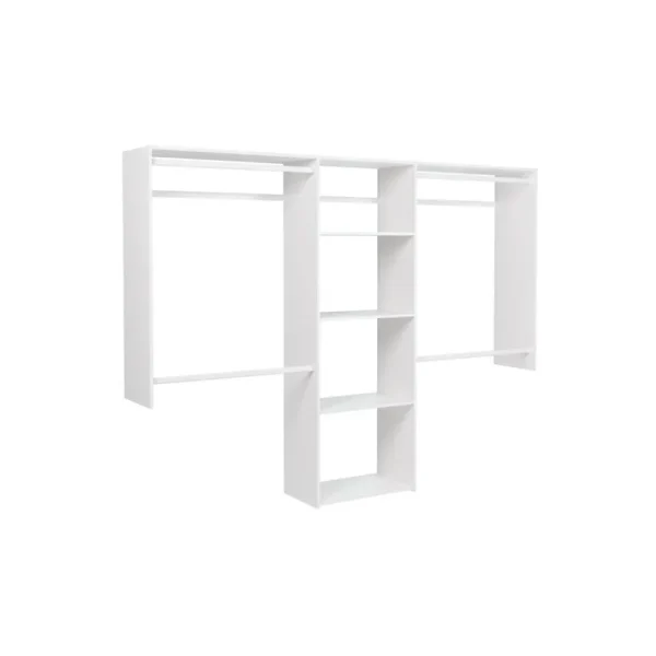 Easy Track OK1460 4 to 8 ft. Wide Closet Kit White