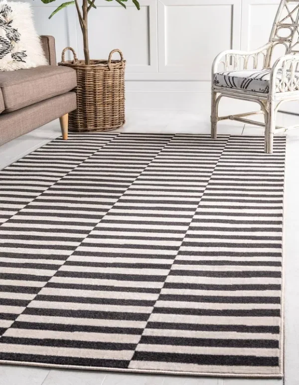 Tribeca 12x16 Black Large Area Rug