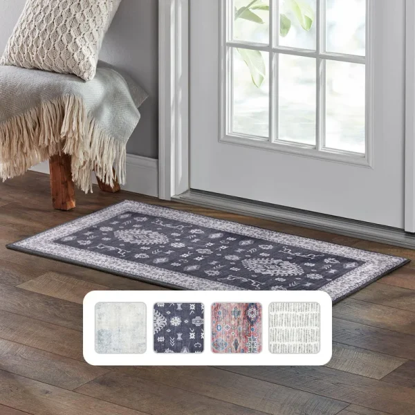 Member's Mark Everwash Washable Accent Rug, 24'x 43'-Black