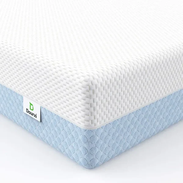 Dual Sided Crib and Toddler Mattress, 6 in 2 - in - 1 Foam Baby Mattress for Standard Full Size Crib, with Removable Washable Cover