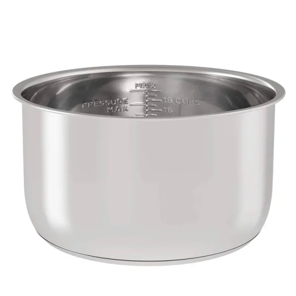 SIcHEER Stainless Steel Inner Pot Replacement Insert Liner Accessory Compatible with Ninja Foodi 6.5 Quart