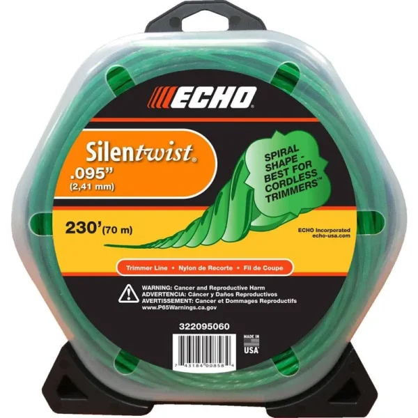 Echo .095 inch 1 lb; Silentwist Trimmer Line