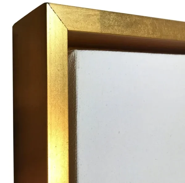 Gold Floater Frame for 1.5" Deep Canvas, (Multiple Sizes) (8x10")