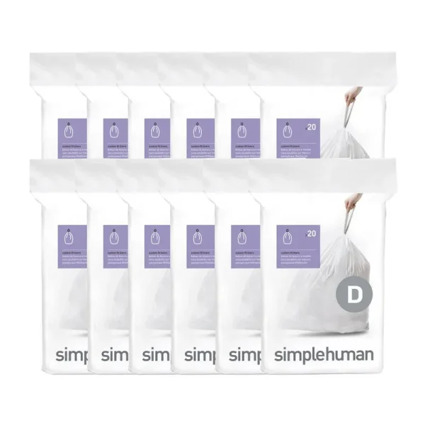 simplehuman Code D 20-Liter Custom Fit Liners